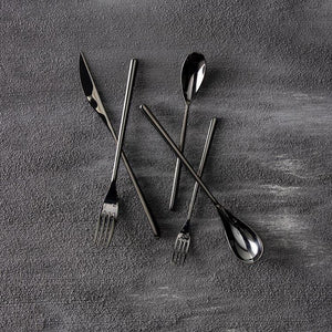 Fortessa - 5 Piece Dragonfly Black Place Setting - 5PPS-8106-05