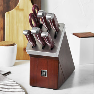 HENCKELS - Statement 7 PC Self-Sharpening Knife Block Set Red - 15290-007