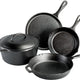 Lodge - 5 PC Cast Iron Cookware Set - L5HS3