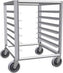 Omcan - 26.75” x 21.25” x 44” Stainless Steel Pan Rack (6 Slides) - 27055