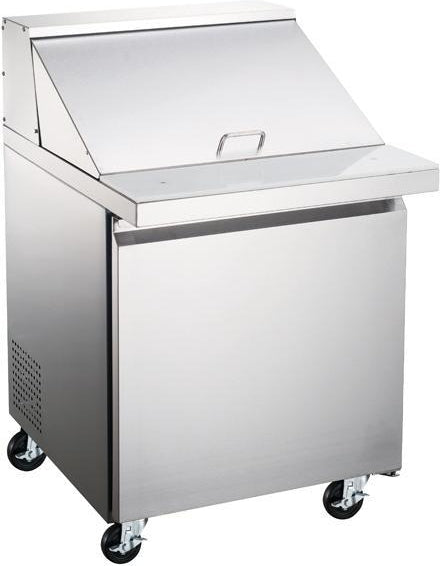 Omcan - 27.5" Mega Refrigerated Prep Table with 1 Door - PT-CN-0711-HC