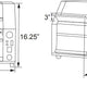 Omcan - Stainless Steel Conveyor Toaster with 9 5/8" Belt - CE-CN-0254-T