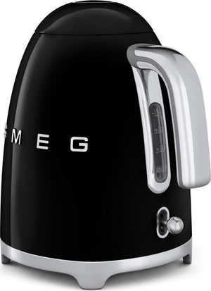 Smeg - 1.7 L 50's Style Kettle with 3D Logo Black - KLF03BLUS