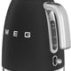 Smeg - 1.7 L 50's Style Kettle with 3D Logo Matte Black - KLF03BLMUS