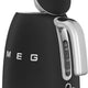 Smeg - 1.7 L 50's Style Kettle with 3D Logo Matte Black - KLF03BLMUS