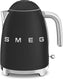 Smeg - 1.7 L 50's Style Kettle with 3D Logo Matte Black - KLF03BLMUS