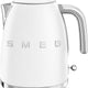 Smeg - 1.7 L 50's Style Kettle with 3D Logo Matte White - KLF03WHMUS