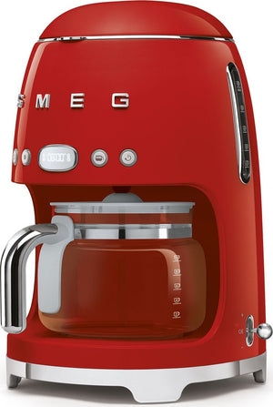 Smeg - 50's Retro Style 10 Cup Coffee Maker Red - DCF02RDUS