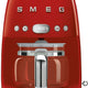 Smeg - 50's Retro Style 10 Cup Coffee Maker Red - DCF02RDUS