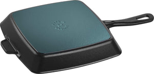 Staub - 10" Cast Iron Square Grill Pan Black (26 cm) - 40501-106