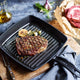 Staub - 10" Cast Iron Square Grill Pan Black (26 cm) - 40501-106