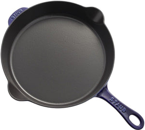 Staub - 11" Cast Iron Fry Pan Dark Blue (28 cm) - 40506-560