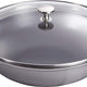 Staub - 12" Cast Iron Wok with Glass Lid Graphite Grey (30 cm) - 40511-462