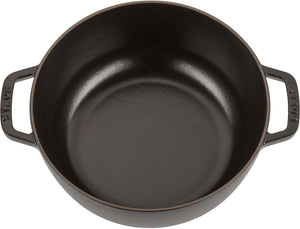 Staub - 3.75 QT French Oven Black 3.5L - 40511-853