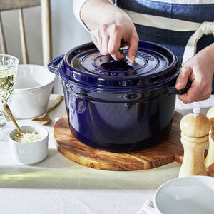 Staub - 5 QT Round High Cocotte Dark Blue 4.8L - 40506-580