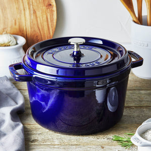 Staub - 5 QT Round High Cocotte Dark Blue 4.8L - 40506-580