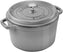 Staub - 5 QT Round High Cocotte Graphite Grey 4.8L - 40502-291