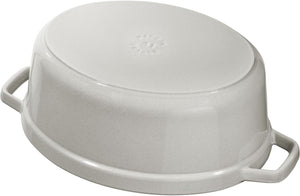 Staub - 5.7 QT Oval Cocotte White Truffle 5.5L - 40501-416