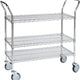 Tarrison - 42" x 24" x 38" 2-Tier Utility Cart with Chrome Finish - UC24422C