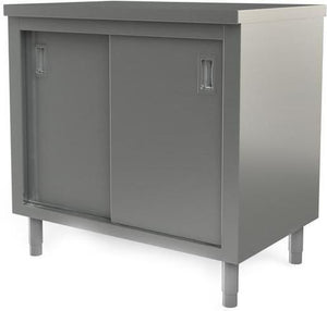 Tarrison - 42" x 30" Servery Work Table with Sliding Doors - C3042