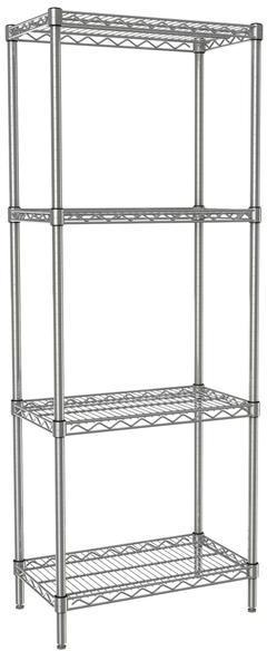 Tarrison - 48" x 18" x 63" 4-Tier Wire Starter Shelving Unit with Chrome Finish - 18486C