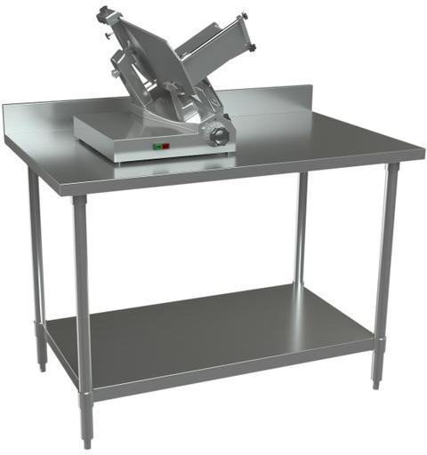 Tarrison - 48" x 30" Slicer Stand with Undershelf & Backsplash - SSWT-3048B