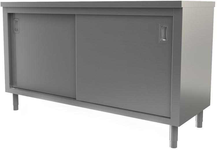 Tarrison - 60" x 30" Servery Work Table with Sliding Doors - C3060