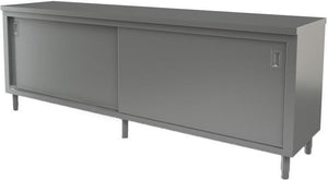 Tarrison - 84" x 24" Servery Work Table with Sliding Doors - C2484