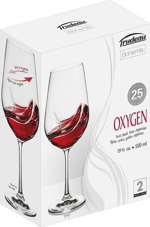 Trudeau - 19.3oz Oxygen Wine Glasses Set Of 2 - 490407550