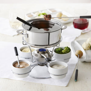 Trudeau - Fenty 3-In-1 Fondue Set with Rotating Tray - 0531305