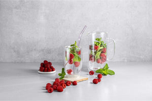 ZWILLING - Sorrento Bent Coloured Glass Straws - 39500-603