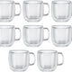 Zwilling - 8 PC Sorrento Double-Wall Cappuccino Glass Set 450mL - 39500-194